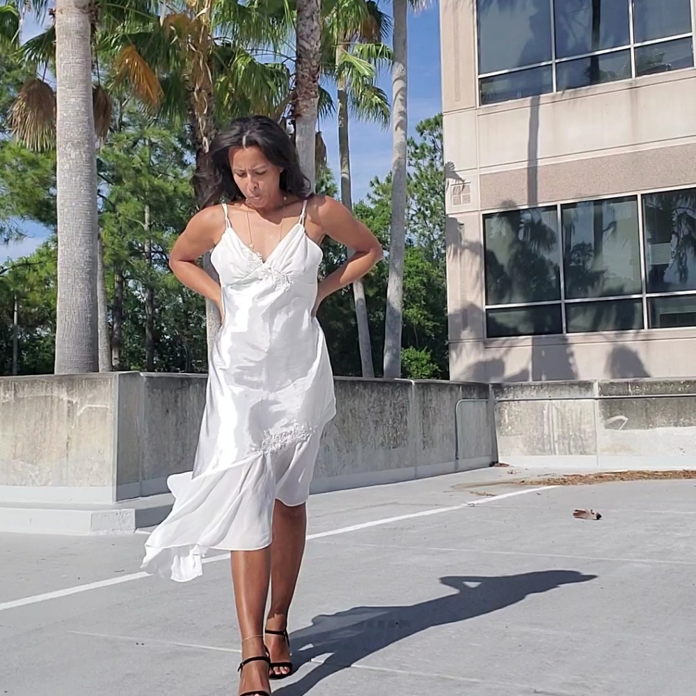 Sold! Vintage White Asymmetrical Nightgown